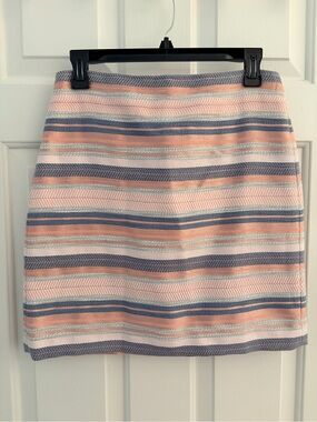 LOFT Striped Mini Skirt in Pink & Blue
